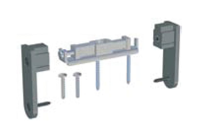 Recessed bottom track components 
